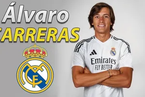Hậu vệ cánh trái Alvaro Carreras (Benfica) trên đường đến dải ngân hà Real của HLV Xabi Alonso