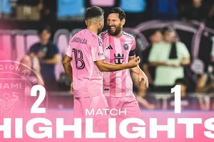 Inter Miami vs Nashville 2-1: Messi tiếp tục ghi siêu phẩm đá phạt, lập cú đúp trận thứ 5 liên tiếp, Mukhtar ghi bàn danh dự, Inter Miami vươn lên vị trí thứ 5 tại BXH miền Đông