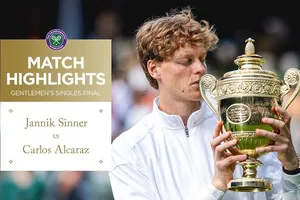 Carlos Alcaraz vs Jannik Sinner 4-6, 6-4, 6-4, 6-4: Sau 3 giờ 6 phút, Sinner chấm dứt 2 năm thông trị Wimbledon của Alcaraz, đăng quang ngôi vô địch Wimbledon 2025