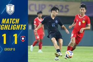U23 Campuchia vs U23 Lào 1-1: Phousomboun chớp thời cơ, tỉa góc khai bàn điệu nghệ, Phat Sokha sút xa hạ thủ thành Kop Lokphathip chia điểm ngày xuất quân