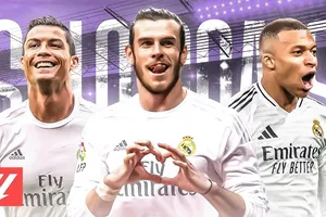 Mấy ai cản được 3 ngôi sao đột phá của Real Madrid như Cristiano Ronaldo, Gareth Bale hay mới nhất là Kylian Mbappe?