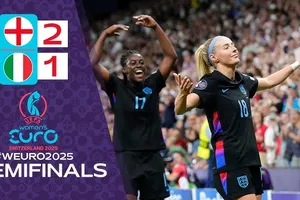Anh vs Italia 2-1: Bonansea sút căng hạ thủ môn Hampton mở bàn, Agyemang kịp gỡ hòa phút bù giờ, Chloe Kelly đưa tuyển nữ Anh vào chung kết EURO nữ 2025