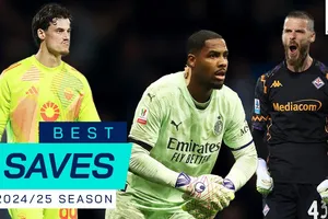 100 pha cứu thua của các thủ thành Pepe Reina, Pietro Terracciano, Josep Martinez, Michele Di Gregorio, Nicola Leali, Razvan Sava,... ở Serie A 2024/25
