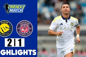 Giao hữu, Al Nassr vs Toulouse 2-1: Gboho mở tỷ số nhưng ngôi sao Ronaldo lập tức tỏa sáng gỡ hòa, Nawaf Boushal kiến tạo chuẩn xác, Marran đánh đầu chốt hạ chiến thắng