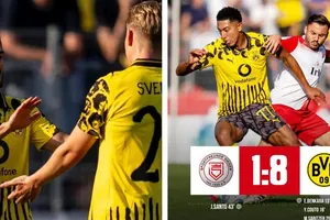 Giao hữu, Siegen vs Borussia Dortmund 1-8: Lần lượt Benkara, Couto, Sabitzer, Adeyemi, Brandt, Brandt, Beier, Azhil trổ tài ghi 8 bàn thắng