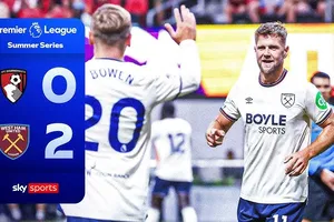 Bournemouth vs West Ham 0-2: Bowen kiến tạo, Fullkrug mở bàn, Bowen lần nữa tỏa sáng, chốt hạ vị trí thứ nhì cho HLV Graham Potter, ournemouth xếp thứ 3 Premier League Summer Series