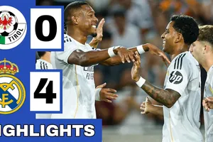 Giao hữu, WSG Tirol vs Real Madrid 0-4: Militao sớm khai bàn, Mbappe chói sáng cú đúp, Rodrygo góp công chiến thắng tưng bừng, chờ ngày mở màn La Liga trước Osasuna ngày 20/8
