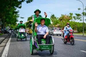 Thử nghiệm dịch vụ Grab Xích lô tại Huế