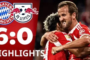 Bayern Munich vs RB Leipzig 6-0: Gnabry, Kim Min Jae đua tài kiến tạo, Olise ghi cú đúp, Diaz góp công, Harry Kane chói sáng hattrick, 6 bàn tưng bừng 