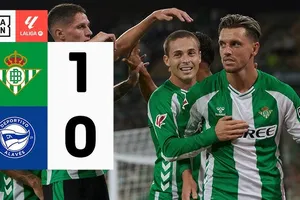 Real Betis vs Alaves 1-0: Hernandez đánh đầu bất thành, Lo Celso chớp thời cơ đánh đầu bồi ghi bàn duy nhất