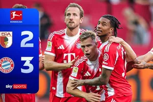 Augsburg vs Bayern Munich 2-3: Kịch tính 5 bàn, Harry Kane dấu son kiến tạo, Gnabry, Diaz, Olise đua tài ghi bàn, Jakic, Komur lập công