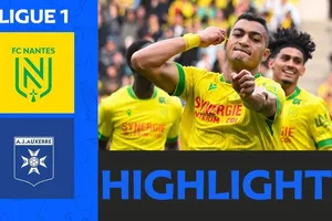 Nantes vs Auxerre 1-0: Bahereba Guirassy kiến tạo, Mostafa Mohamed bấm bóng điệu nghệ giành 3 điểm