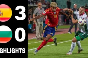 Bulgaria vs Tây Ban Nha 0-3: Zubimendi, Yamal dấu ấn kiến tạo, Oyarzabal, Cucurella, Merino lần lượt tỏa sáng, Tây Ban Nha tạm dẫn đầu bảng E vòng loại World Cup khu vực châu Âu