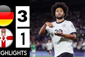 Đức vs Bắc Ireland 3-1: Gnabry sớm mở bàn phút thứ 7, Price gỡ hòa, Amiri, Florian Wirtz lần lượt tỏa sáng, ấn định 3 điểm quý giá cho HLV Julian Nagelsmann