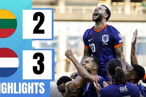 Lithuania vs Hà Lan 2-3: Rượt đuổi kịch tính, Gineitis, Girdvainis lập công, Memphis Depay xuất thần cú đúp, Timber góp công chiến thắng 