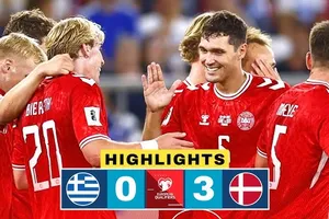 Hy Lạp vs Đan Mạch 0-3: Mikkel Damsgaard mở bàn, Andreas Christensen nhân đôi tỷ số, Rasmus Hojlund ấn định 3 điểm thuyết phục 