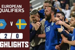 Kosovo vs Thụy Điển 2-0: Rexhbecaj đột phá khai bàn, Rrahmani kiến tạo, Muriqi nhân đôi tỷ số, chốt hạ cơn địa chấn thắng Thụy Điển