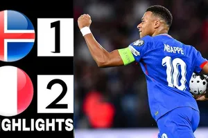 Pháp vs Iceland 2-1: Gudjohnsen bất ngờ phá lưới Maignan, Mbappe gỡ hòa, Mbappe kiến tạo, Barcola ấn định chiến thắng ngược dòng, Tchouameni nhận thẻ đỏ