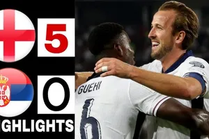 Serbia vs Anh 0-5: Harry Kane khai bàn, Madueke, Konsa, Guehi đua tài phá lưới, Rashford chốt hạ chiến thắng 5 sao trên chấm penalty