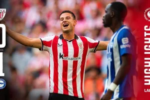 Athletic Bilbao vs Alaves 0-1: Kịch tính cơn mưa 7 thẻ vàng, Berenguer Remiro phản lưới nhà, Alaves bất ngờ có 3 điểm