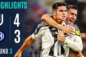 Juventus vs Inter Milan 4-3: Kịch tính 7 bàn thắng, Calhanoglu ghi cú đúp, Thuram lập công, Kelly, Yildiz, Thuram, Adzic lần lượt tỏa sáng giành 3 điểm