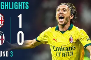 AC Milan vs Bologna 1-0: Saelemaekers căng ngang, ngôi sao Luka Modric đệm bóng cận thành tỏa sáng, Milan bỏ túi 3 điểm quý giá