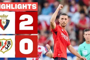 Osasuna vs Rayo Vallecano 2-0: Raul Garcia đệm bóng cận thành tung nóc lướt, Iker Benito đột phá, tỉa bóng đẳng cấp ấn định chiến thắng