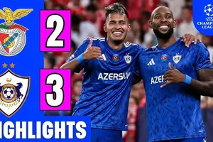 Benfica vs Qarabag 2-3: Barrenechea, Pavlidis sớm dệt mộng nhưng Leandro Andrade, Duran Marquez, Oleksiy Kashchuk bất ngờ ngược dòng chiến thắng