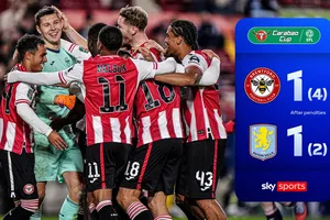 Brentford vs Aston Villa 1-1 (pen 4-2): Harvey Elliott lập công, Aaron Hickey lập tức gỡ hòa, John McGinn, Matty Cash không thắng thủ thành Valdimarsson ở loạt luân lưu