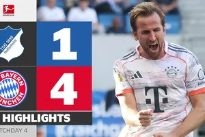 Hoffenheim vs Bayern Munich 1-4: Harry Kane tiếp tục tỏa sáng cú hattrick nhờ penalty, Serge Gnabry lập công, Vladimir Coufal ghi bàn danh dự, Bayern toàn thắng