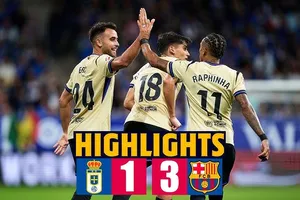 Real Oviedo vs Barcelona 1-3: Reina bất ngờ phá lưới Barca nhưng Eric Garcia gỡ hòa, Lewandowski, Araujo lần lượt chốt hạ 3 điểm, tạm giữ ngôi nhì La Liga