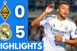 Kairat vs Real Madrid 0-5: Mbappe xuất thần cú hattrick, Camavinga, Brahim Diaz góp công chiến thắng 5 sao, khẳng định đẳng cấp "Dải ngân hà" Real