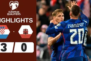 Croatia vs Gibraltar 3-0: Toni Fruk, Luka Sucic, Martin Erlic đua tài ghi bàn, Croatia nối dài chuỗi 6 trận bất bại, dẫn đầu bảng L