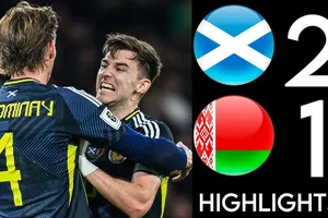 Scotland vs Belarus 2-1: Hendry chọc khe, Che Adams xử lý đẳng cấp khai bàn, McTominay chốt hạ chiến thắng, Kuchko ghi bàn danh dự phút bù giờ 