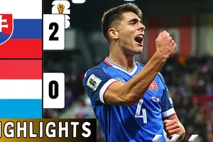 Slovakia vs Luxembourg 2-0: Bùng nổ hiệp 2, Adam Obert khai bàn, Ivan Schranz ấn định chiến thắng, Slovakia tạm xếp nhì bảng dù bằng điểm Đức