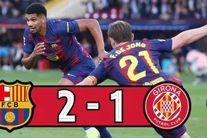 Barcelona vs Girona 2-1: Yamal kiến tạo, Pedri mở bàn, Witsel gỡ hòa, HLV Hansi Flick nhận thẻ đỏ, De Jong căng ngang, Araujo chốt hạ 3 điểm, Barca tạm dẫn đầu La Liga 