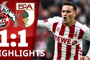 Cologne vs Augsburg 1-1: Fabian Rieder mở bàn nhờ chấm penalty, Said El Mala tỉa góc đẳng cấp, chia điểm xứng đáng