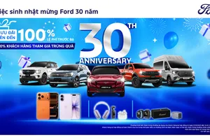 Ford Việt Nam và đại lý tổ chức “Đại tiệc sinh nhật mừng Ford 30 năm”, với hàng loạt quà tặng và ưu đãi hấp dẫn