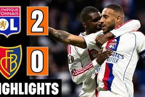 Lyon vs Basel 2-0: Corentin Tolisso chớp thời cơ sai lầm hàng thủ đối phương ghi bàn phút thứ 3, Afonso Moreira ấn định chiến thắng phút 90 