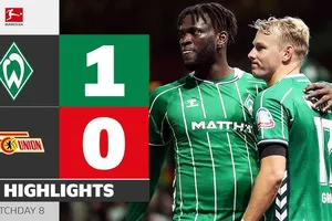 Werder Bremen vs Union Berlin 1-0: Sugawara Yukinari kiến tạo, Marco Grull ghi bàn duy nhất, bỏ túi 3 điểm gọn gàng