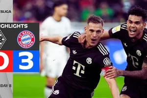 M'gladbach vs Bayern Munich 0-3: Tâm điểm hiệp 2, Kimmich khai bàn, Guerreiro, Karl chốt hạ chiến thắng, Bayern tiếp tục bay cao ở BXH Bundesliga