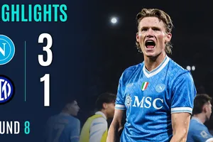 Napoli vs Inter Milan 3-1: De Bruyne mở bàn trên chấm penalty, McTominay, Anguissa góp công chiến thắng, Calhanoglu lập công, Napoli tạm dẫn đầu Serie A