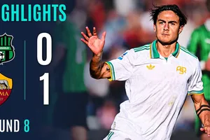 Sassuolo vs AS Roma 0-1: Ngôi sao Paulo Dybala chớp thời cơ đá bồi, ghi bàn duy nhất giúp Roma bỏ túi 3 điểm, vượt mặt AC Milan, bằng điểm Napoli, xếp nhì Serie A