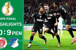 St.Pauli vs TSG Hoffenheim 2-2 (pen 8-7): Hauke Wahl sớm mở bàn, Grischa Promel, Andrej Kramaric lập công, Pereira Lage tỏa sáng, St.Pauli giành vé 1/8 DFB Cup