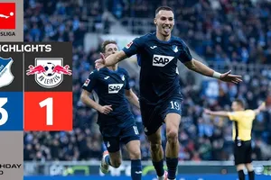 Hoffenheim vs RB Leipzig 3-1: Yan Diomande sớm khai bàn nhưng Albian Hajdari gỡ hòa, Tim Lemperle, Grischa Promel tỏa sáng ngược dòng giành 3 điểm