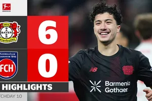 Leverkusen vs Heidenhem 6-0: Schic, Maza đua tài ghi cú đúp, Hofmann, Poku góp công trút cơn mưa 6 bàn thắng, Leverkusen từng bước vào tốp 4 Bundesliga