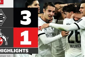 M'gladbach vs Cologne 3-1: Philipp Sander kịp mở bàn cuối hiệp 1, Kevin Diks nhân đôi tỷ số, Haris Tabakovic chốt hạ cục diện, Luca Waldschmidt ghi bàn danh dự