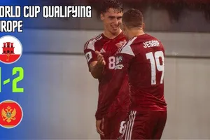 Gibraltar vs Montenegro 1-2: Mãn nhãn 3 bàn thắng, Liam Jessop mở tỷ số, Vasilije Adzic gỡ hòa, Nikola Krstovic ấn định chiến thắng danh dự nhờ chấm penalty