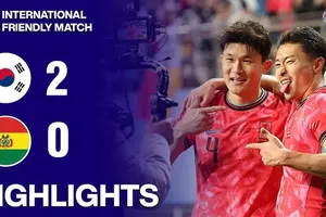 Giao hữu, Hàn Quốc vs Bolivia 2-0: Ngôi sao Son Heung Min đá phạt siêu phẩm mở tỷ số, Cho Gue Sung chốt hạ chiến thắng ngọt ngào