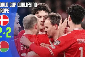Đan Mạch vs Belarus 2-2: Mikkel Damsgaard mở bàn, Valeriy Gromyko, Nikita Demchenko ngược dòng, Gustav Isaksen cứu thua, Đan Mạch tạm dẫn đầu bảng C